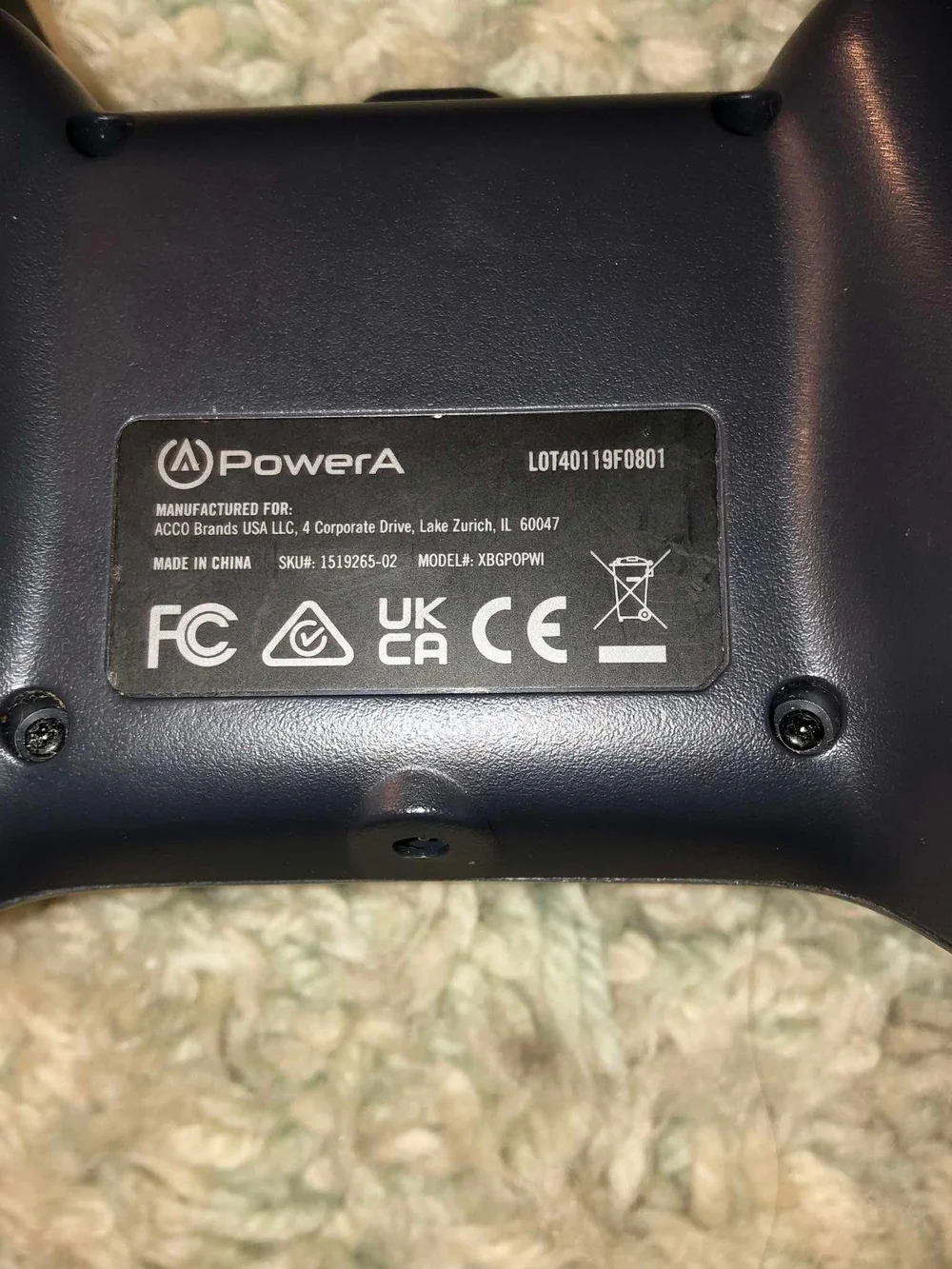 PowerA Wired Controller for Xbox Series X|S (For Parts Or Not Working, Untested)